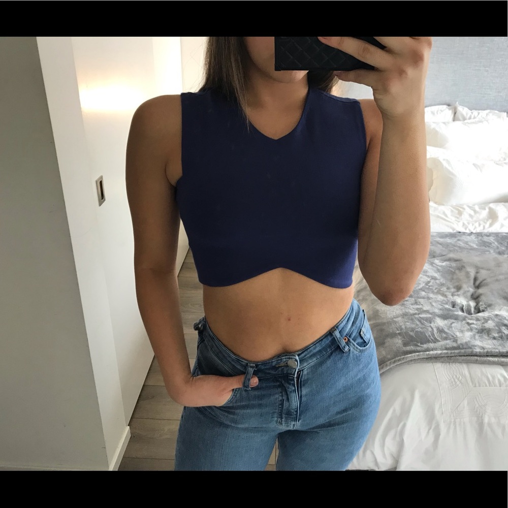 Blue Crop Top ARITZIA